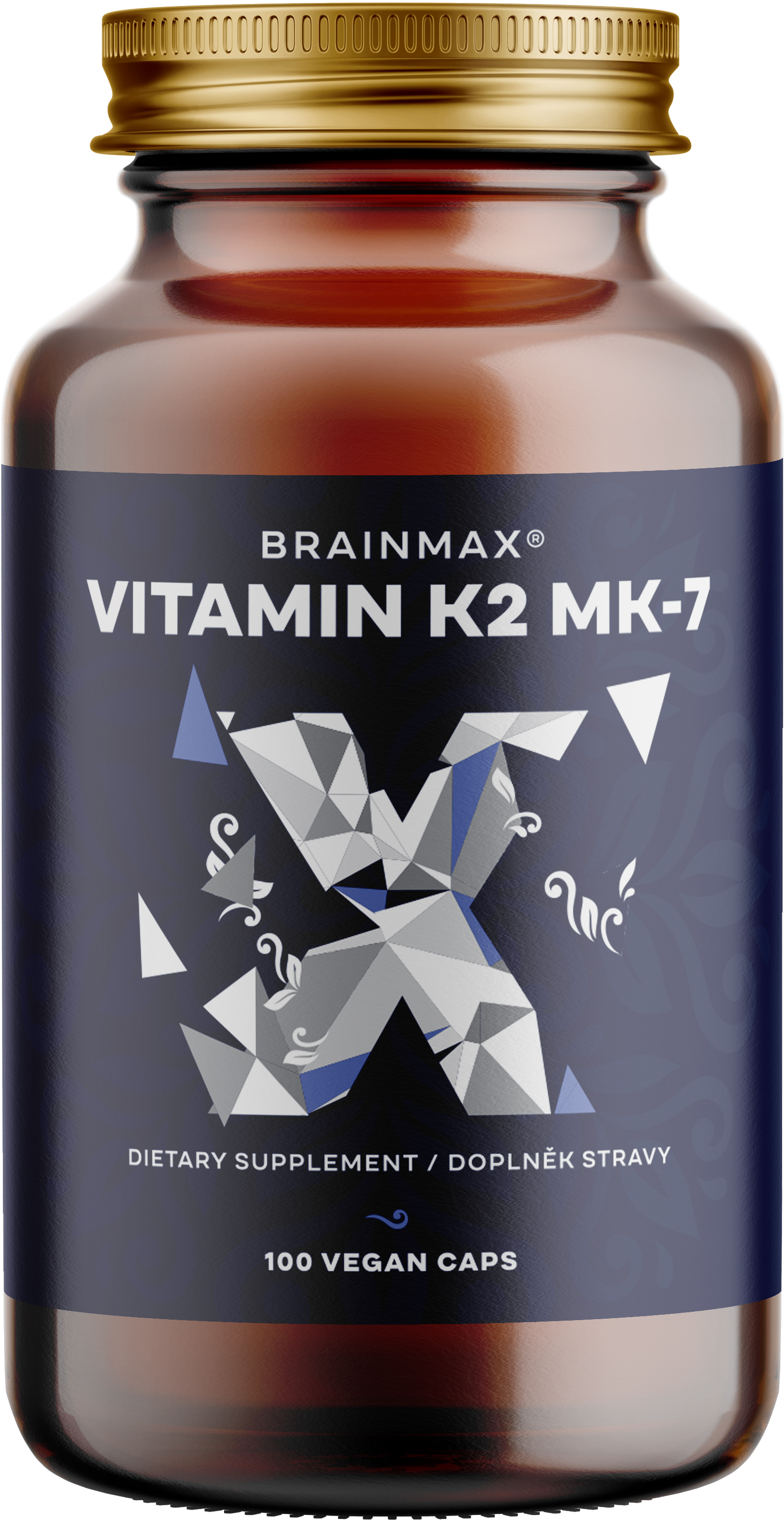BrainMax Vitamin K2 jako MK7 all-trans K2VITAL®DELTA 150 mcg, 100 rostlinných kapslí Obrázek