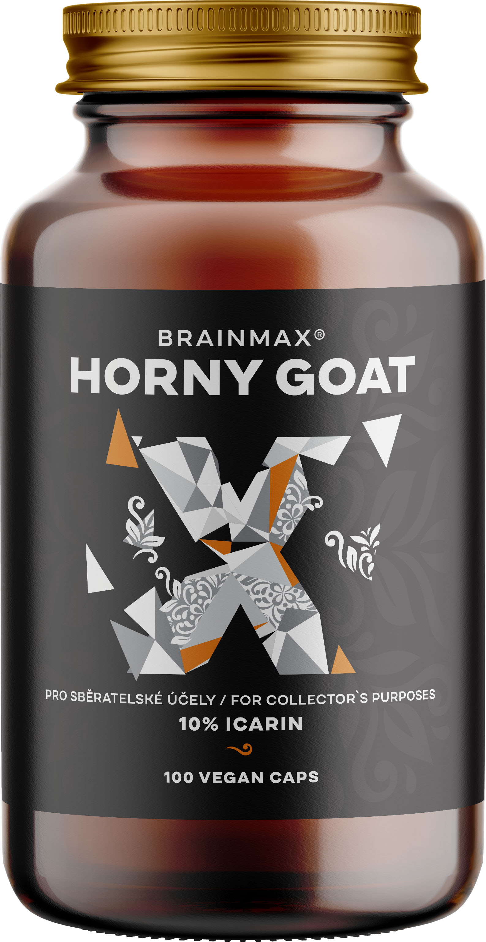 BrainMax Horny Goat extrakt 10% ikarinu, pro sběratelské účely, 500 mg, 100 rostlinných kapslí Extrémně silný extrakt pro podporu test0steronu a libida
