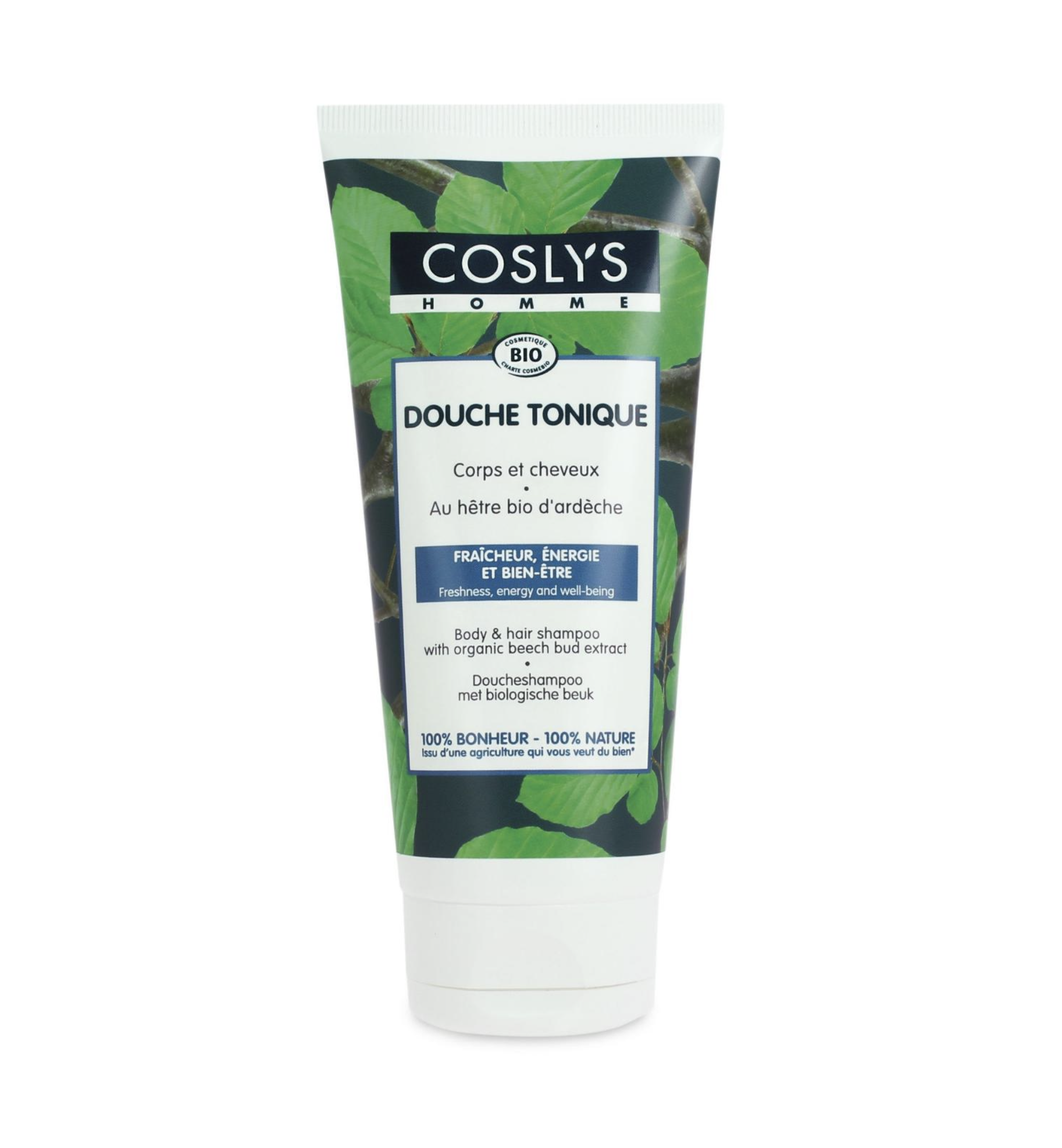 COSLYS - Sprchový šampon pro muže, HOMME BIO, 200 ml *CZ-BIO-001 certifikát