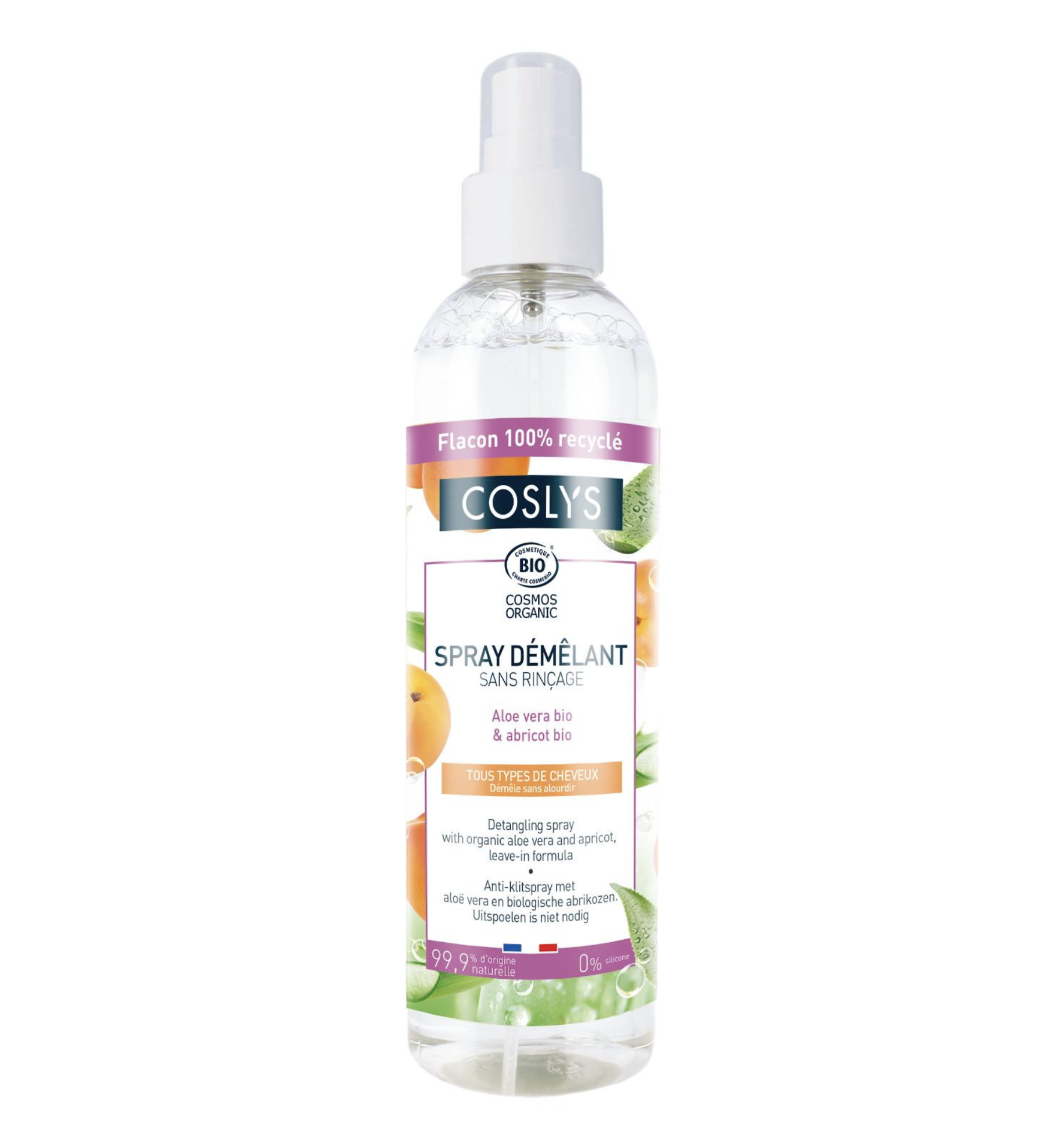 COSLYS - Sprej na vlasy aloe a meruňka, 200 ml *CZ-BIO-001 certifikát