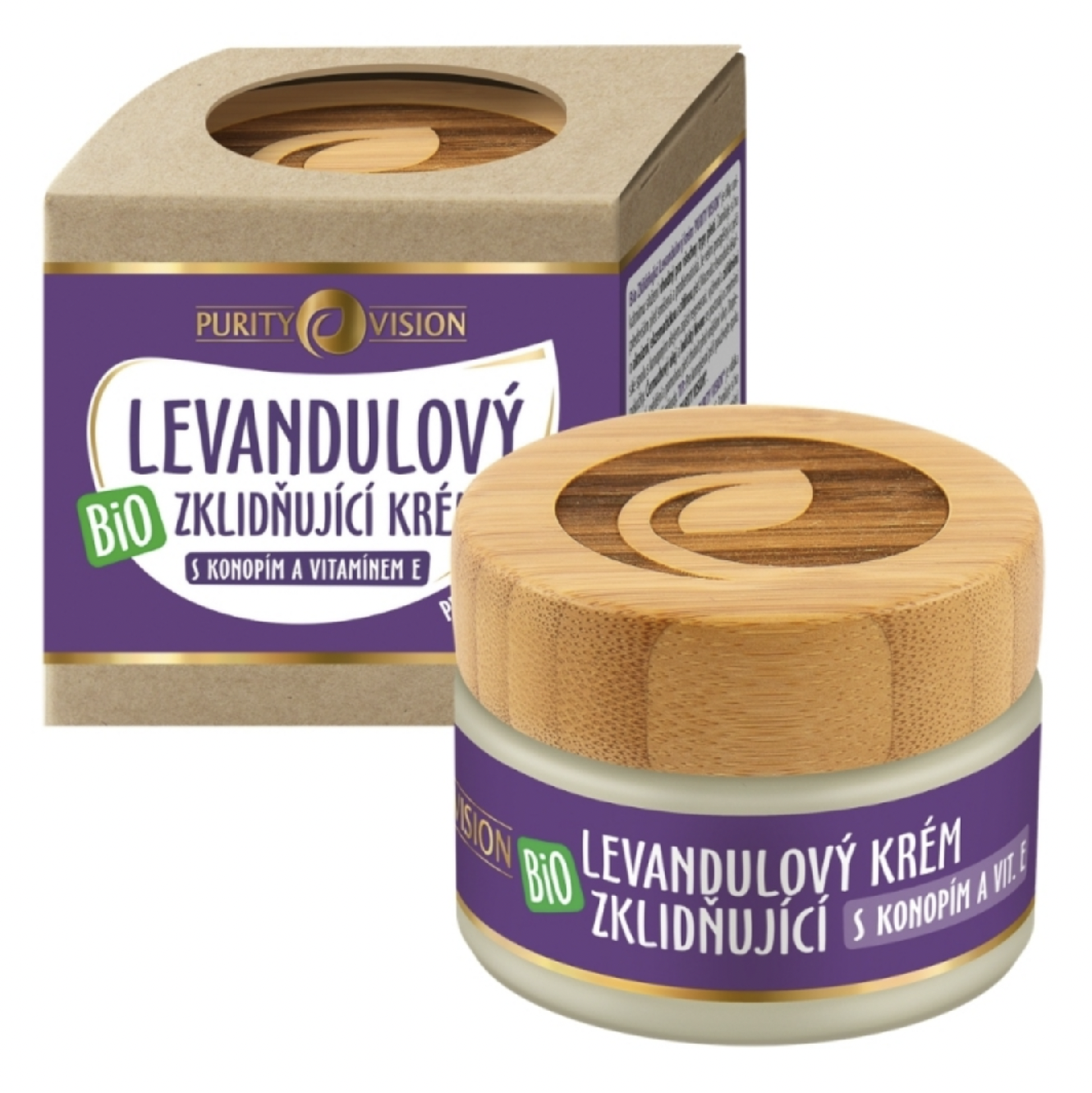 PURITY VISION - Levandulový krém zklidňující BIO, 40 ml