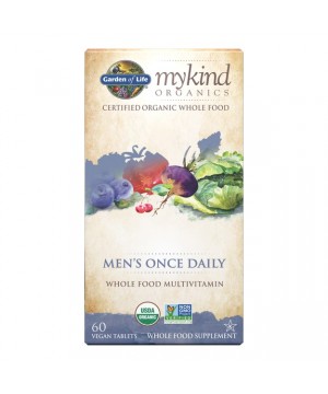 Garden of life Mykind Organics Men's Multi, multivitamín pro muže, 60 rostlinných tablet