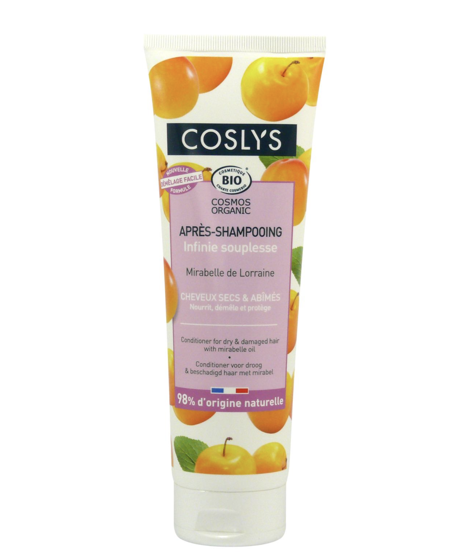 Levně COSLYS - Kondicionér pro suché a poškozené vlasy s mirabelkovým olejem, 250 ml