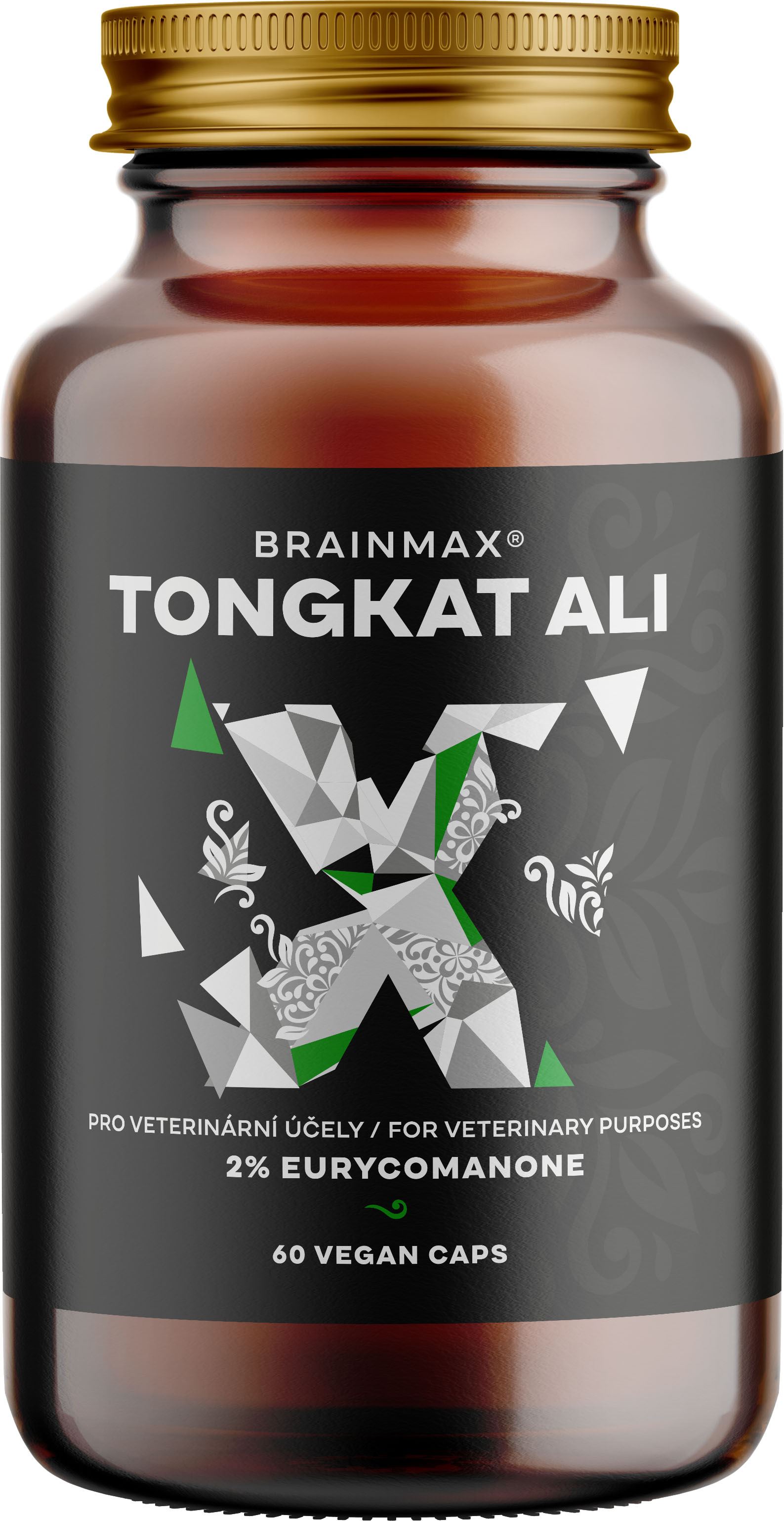 BrainMax T0ngkat Ali, extrémně silný extrakt, 500 mg, 60 rostlinných kapslí Nejsilnější extrakt na trhu! 2% eurykomanonů pro maximální účinek!