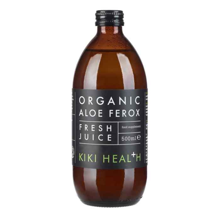 Levně KIKI Health Aloe Ferox Juice Organic, přírodní šťáva z Aloe, 500 ml