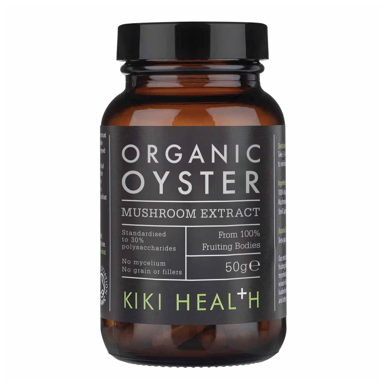 KIKI Health Oyster Extract Organic, organický extrakt z hlívy ústřičné, 50 g Obrázek