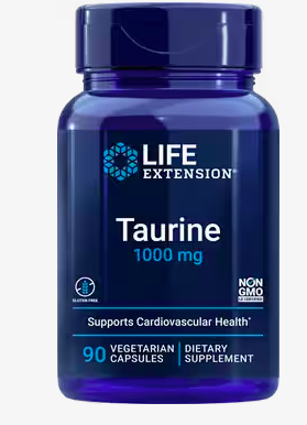 Levně Life Extension Taurine, taurin, 1000 mg, 90 rostlinných kapslí