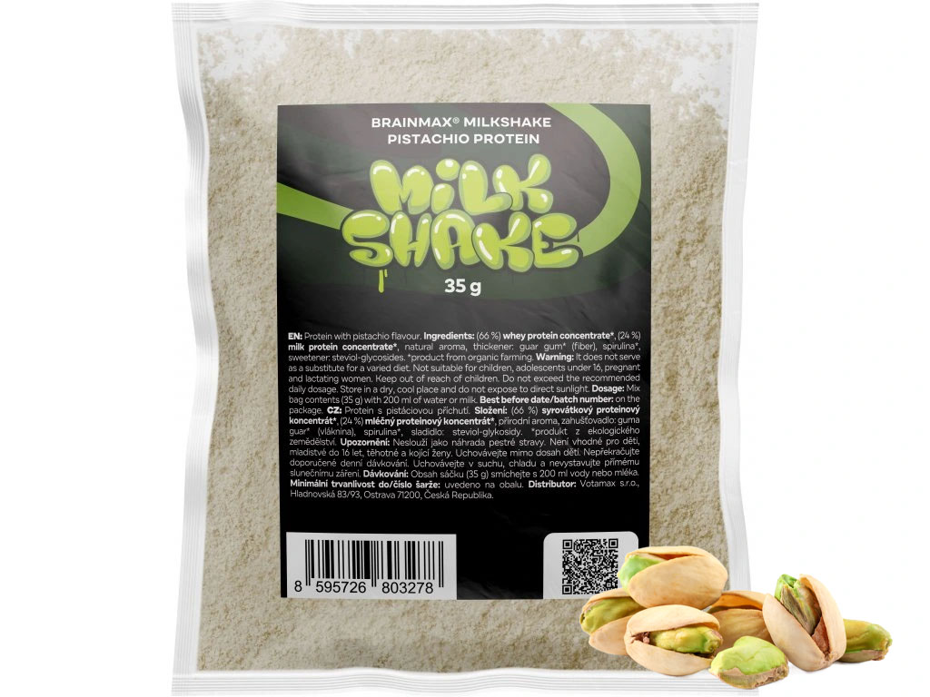 BrainMax Milkshake Protein, 35 g Příchuť: Vanilka Obrázek