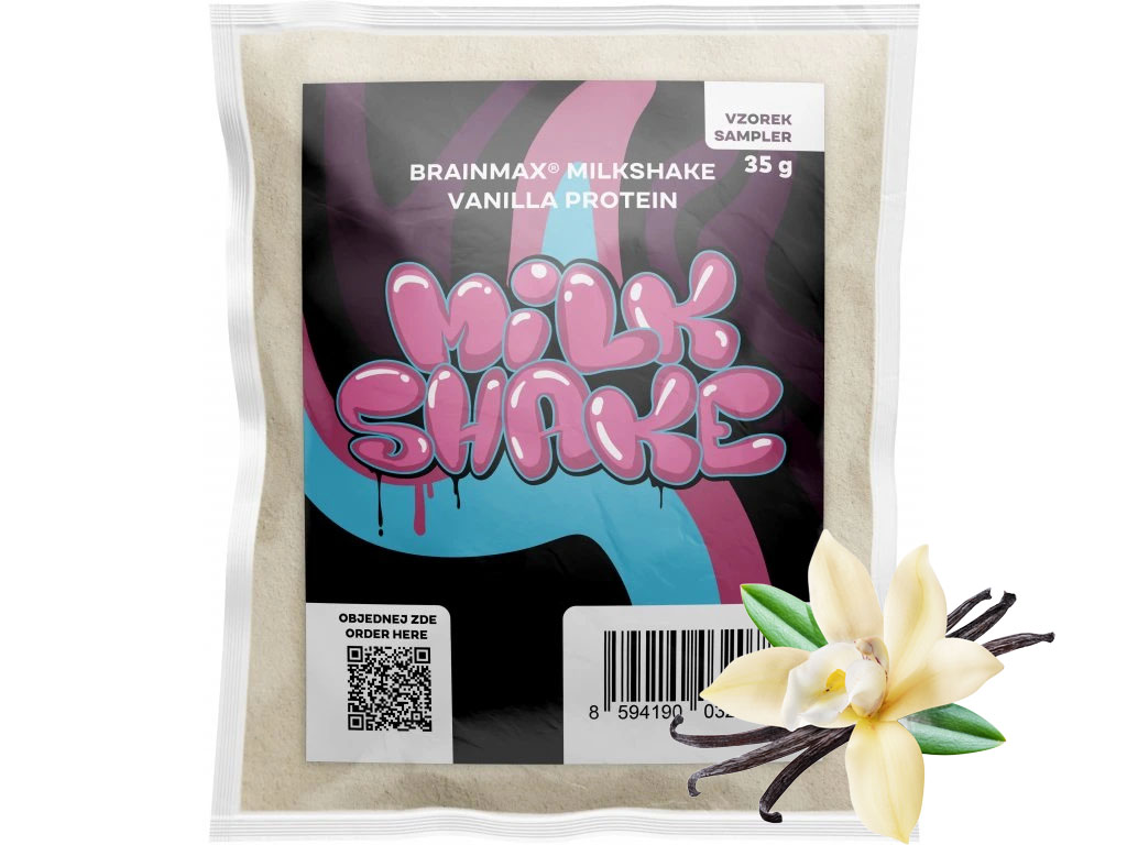BrainMax Milkshake Protein, 35 g Příchuť: Vanilka Obrázek