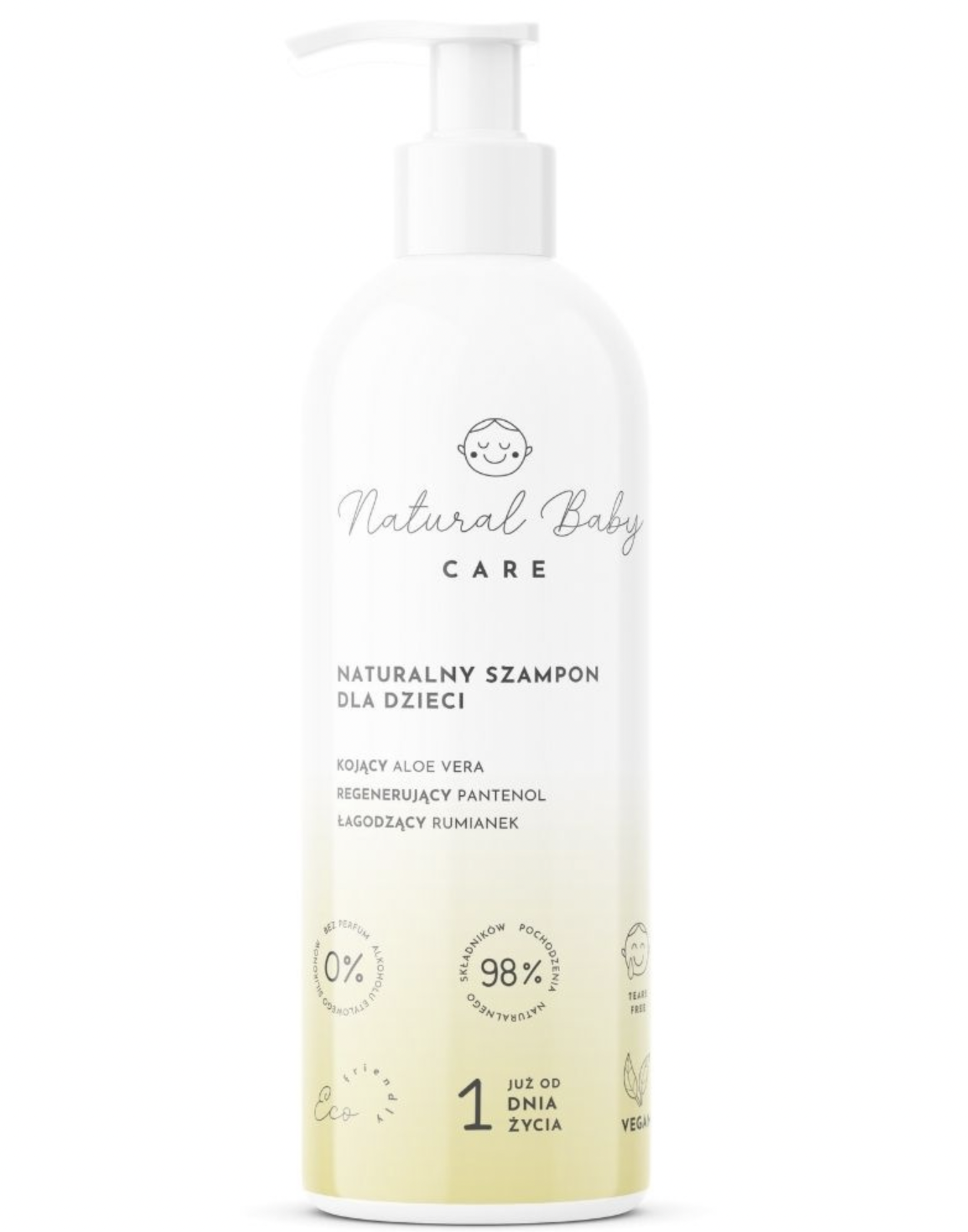 Levně Natural Baby CARE - Dětský šampon na vlasy, 200 ml