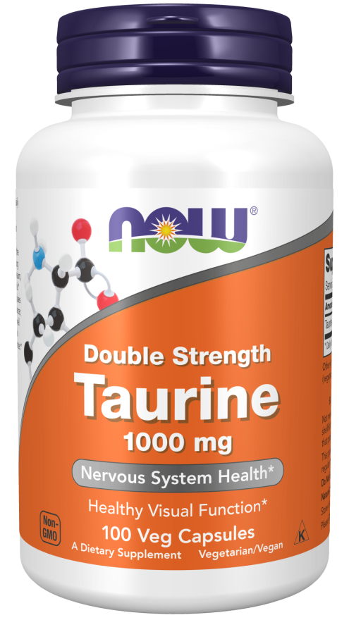 Levně Now® Foods NOW Taurine (Taurin) 1000 mg, 100 rostlinných kapslí