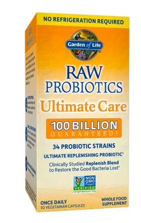 Levně Garden of Life RAW Probiotika COOL, Ultimátní péče, 100 mld CFU, 34 probiotických kmenů, 30 rostlinných kapslí