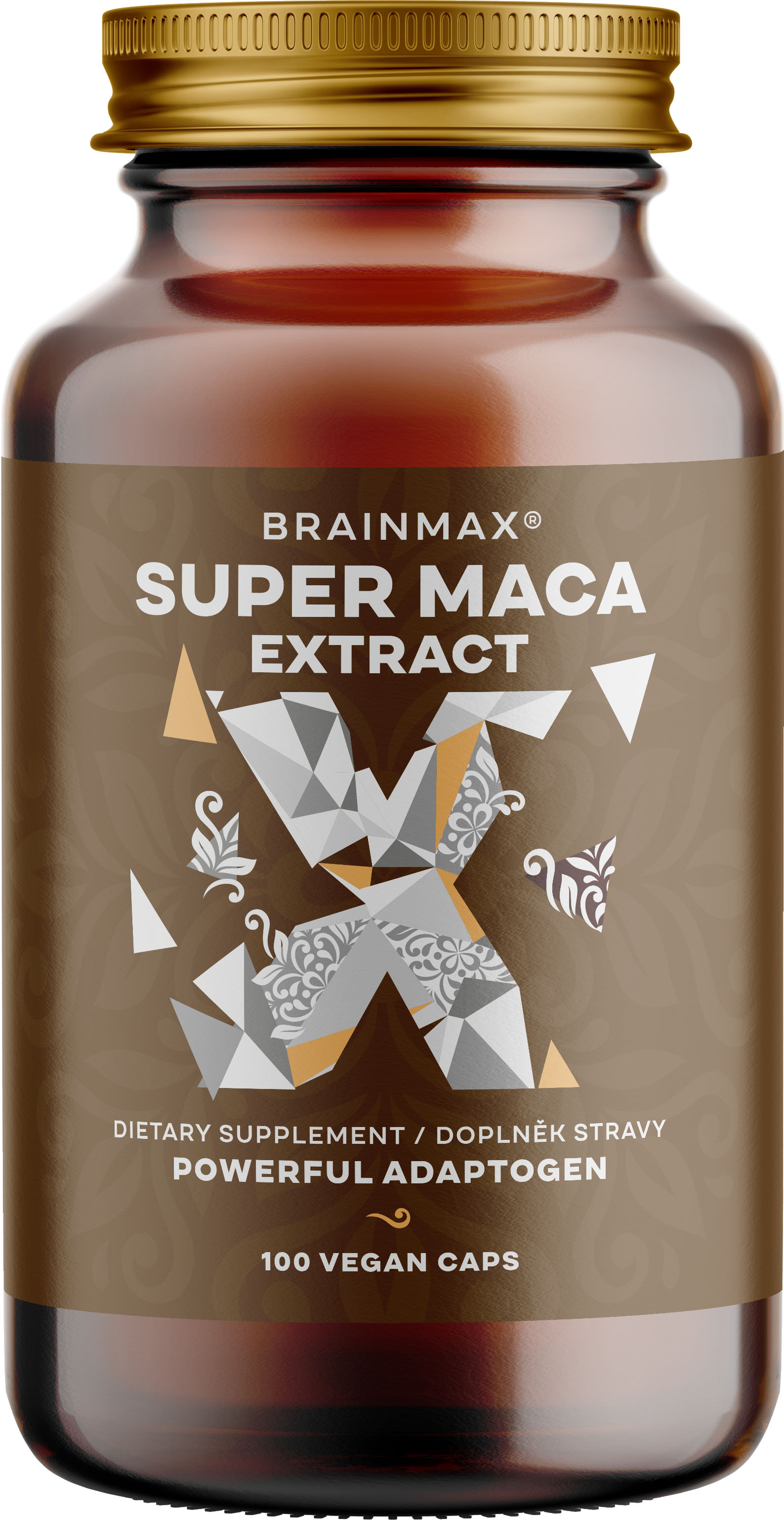 BrainMax Super BIO Maca extrakt, 700 mg, 100 rostlinných kapslí Zvládněte lépe stres, mějte více energie a podpořte své reprodukční zdraví! Doplněk stravy, *CZ-BIO-001 certifikát