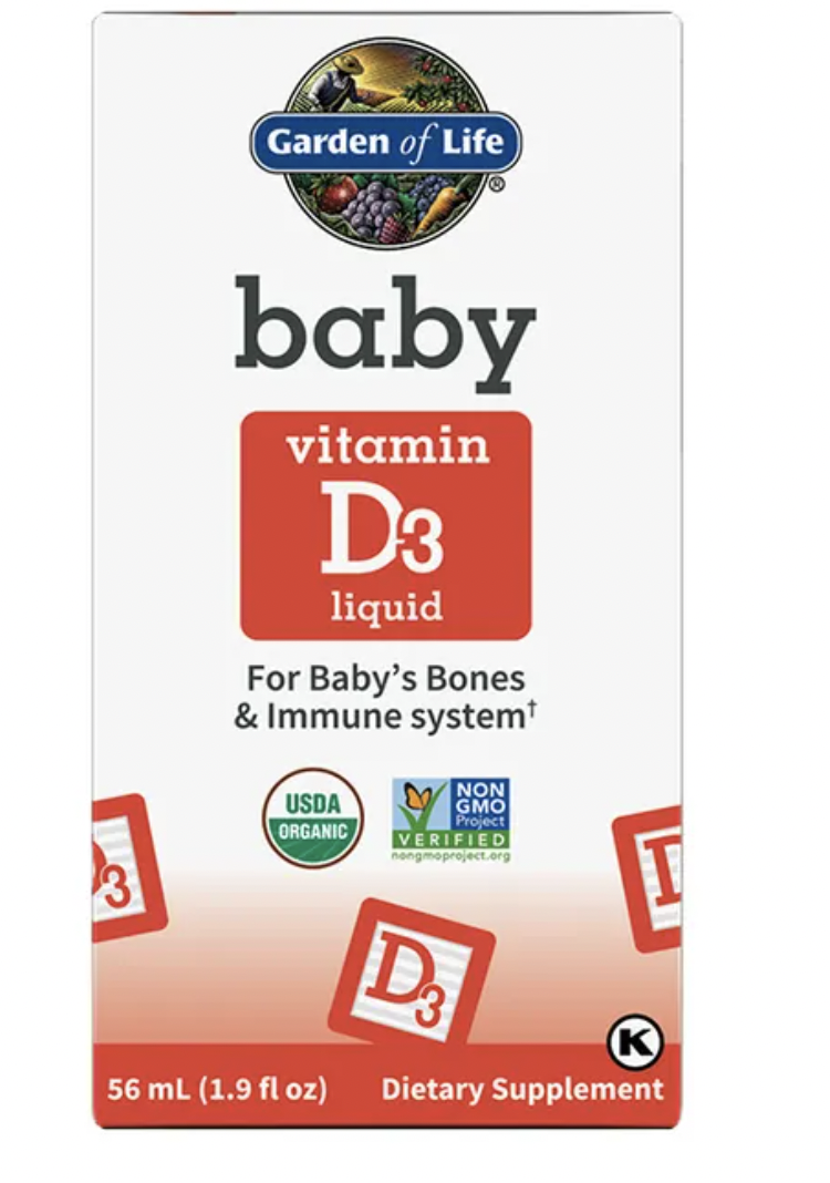 Garden of Life Baby Vitamin D3 Liquid, vitamín D3 pro děti, 56 ml Expirace: 3/2024 Expirace: 3/2024