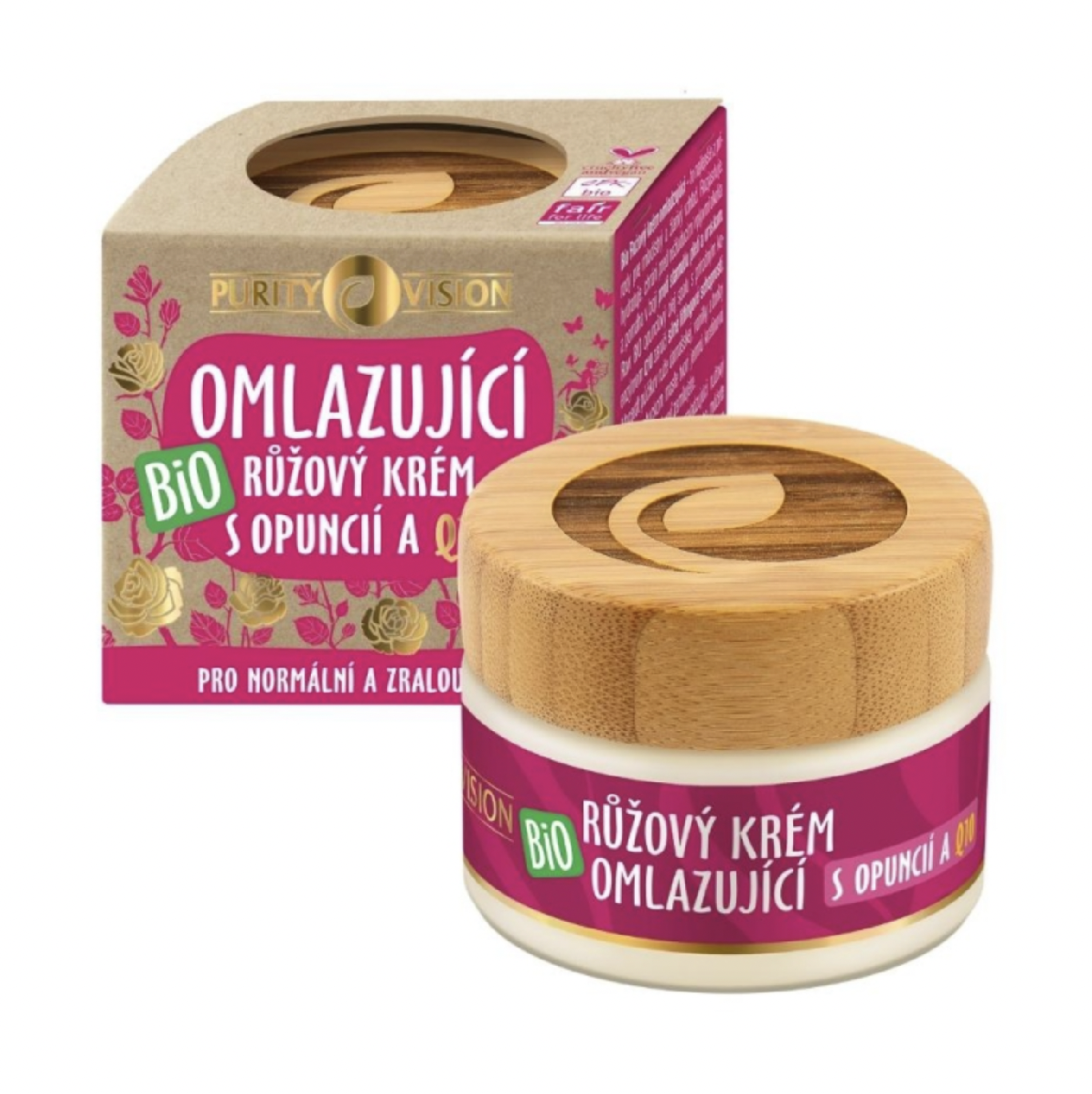 Levně PURITY VISION - Růžový krém omlazující BIO, 40 ml