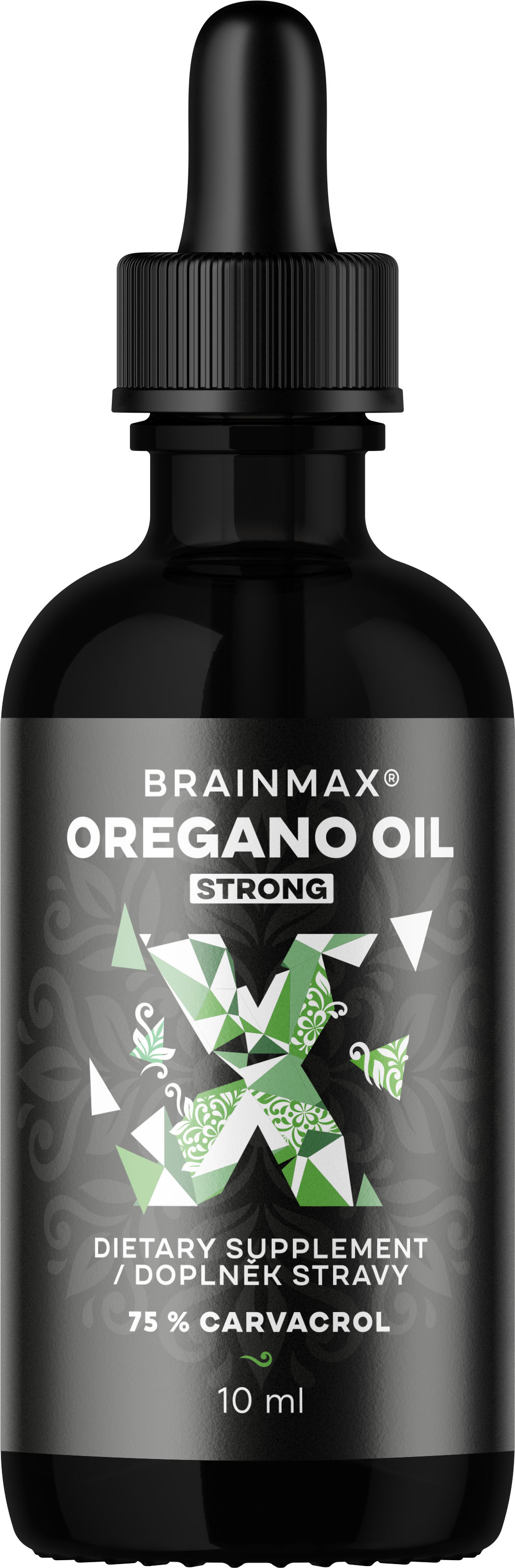 Levně BrainMax Oregano oil, oregánový olej, 10 ml Olej z oregána s obsahem 75% karvakrolu, doplněk stravy