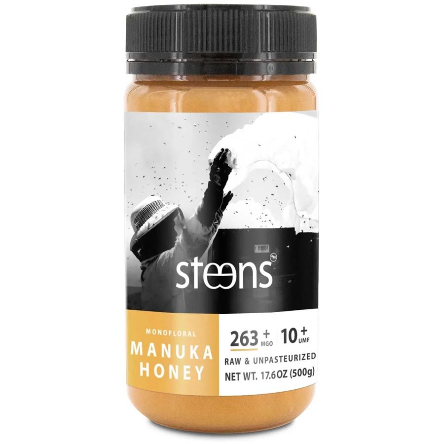 Levně Steens - RAW Manuka Honey (Manukový med) UMF 10+ (263+ MGO), 500 g