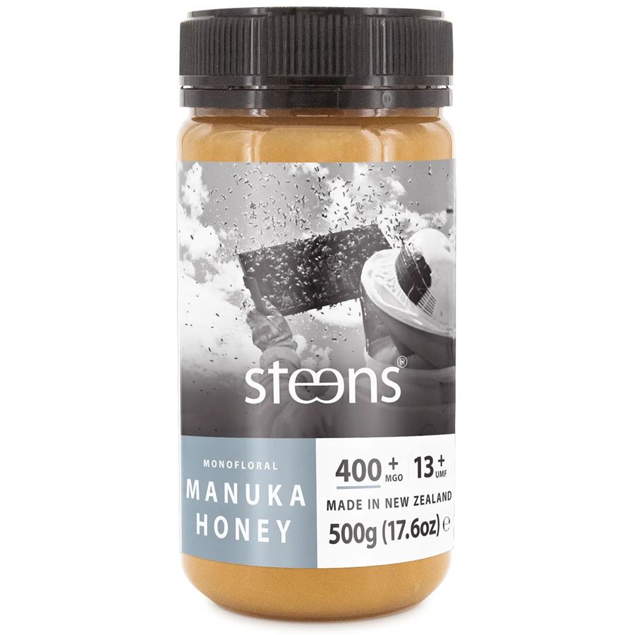 Levně Steens - RAW Manuka Honey (Manukový med) UMF 13+ (400+ MGO), 500 g