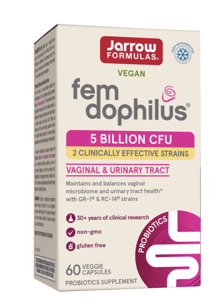 Jarrow Formulas Women's Fem Dophilus, vaginální probiotika, 5 miliard, 60 rostlinných kapslí Obrázek
