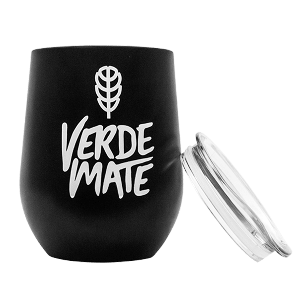 TermoLid Verde Mate 350 ml, černá Nerezová kalabasa s víčkem