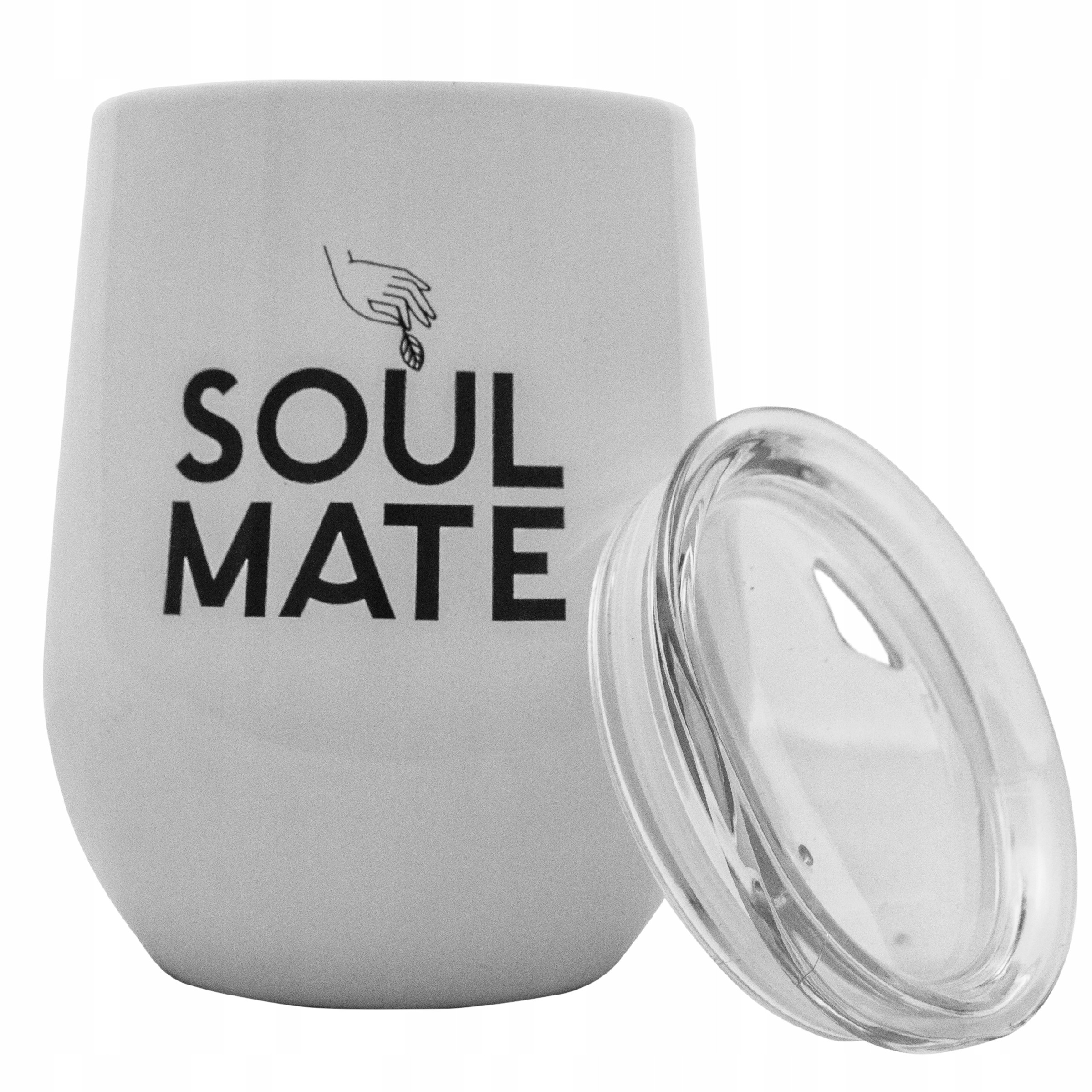 Levně Verde Mate TermoLid Soul Mate 350 ml, Bílý Nerezová kalabasa s víčkem