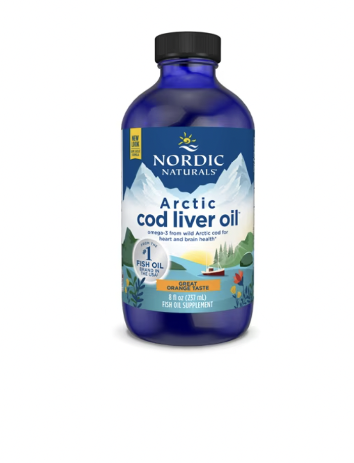 Levně Nordic Naturals Arctic Cod liver oil (olej z tresčích jater) - Pomeranč, 237 ml