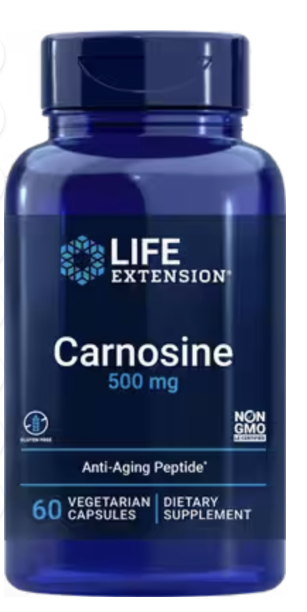 Levně Life Extension Carnosine, karnosin, 500 mg, 60 rostlinných kapslí