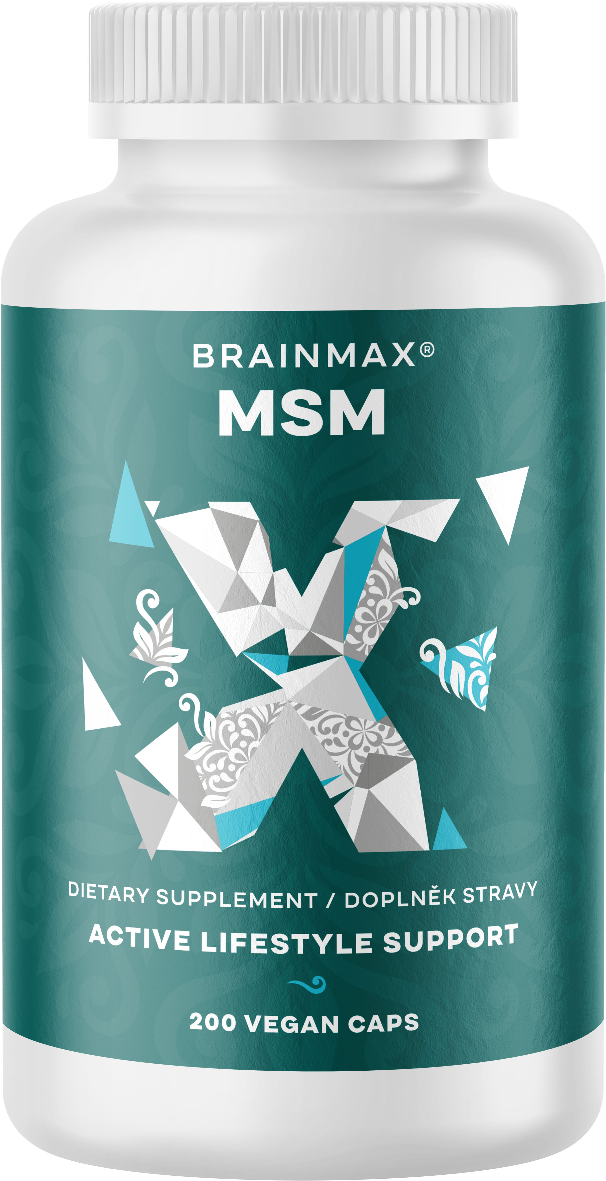 Levně BrainMax MSM, 800 mg, 200 rostlinných kapslí Methylsulfonylmethan pro zdraví kloubů a pojivových tkání, doplněk stravy