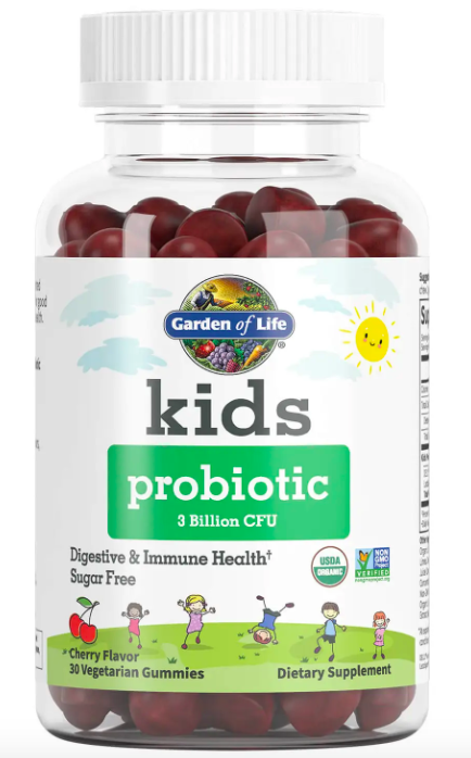 Garden of life Kids Probiotic (probiotika pro děti) 3 miliardy CFU, třešeň, 30 gumových bonbónů
