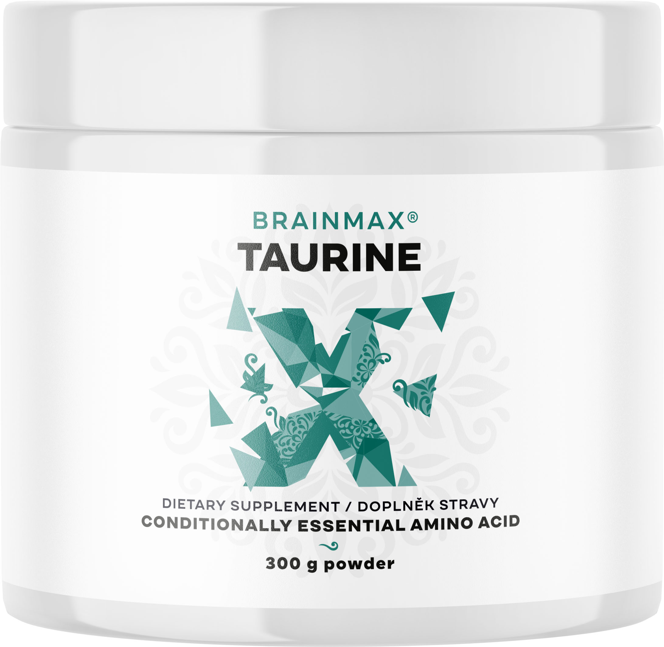 Levně BrainMax Taurine Powder, Taurin v prášku, 300 g Aminokyselina podporující energii, funkce svalů, mozku i srdce, 100 dávek, doplněk stravy