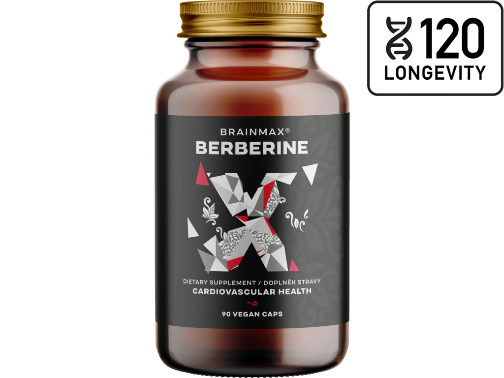 BrainMax Berberin 500 mg 90 rostlinných kapslí
