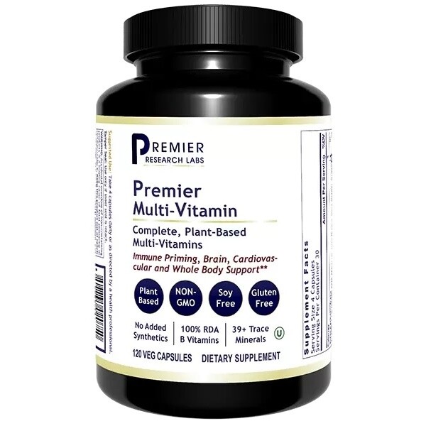 Levně PRL Premier Multi-Vitamin, multivitamín, 120 rostlinných kapslí, 30 dávek