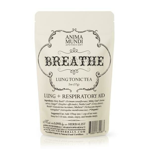 Anima Mundi Breathe: Organic Lung Tonic Tea, čajová směs pro zdravé plíce, 57 g