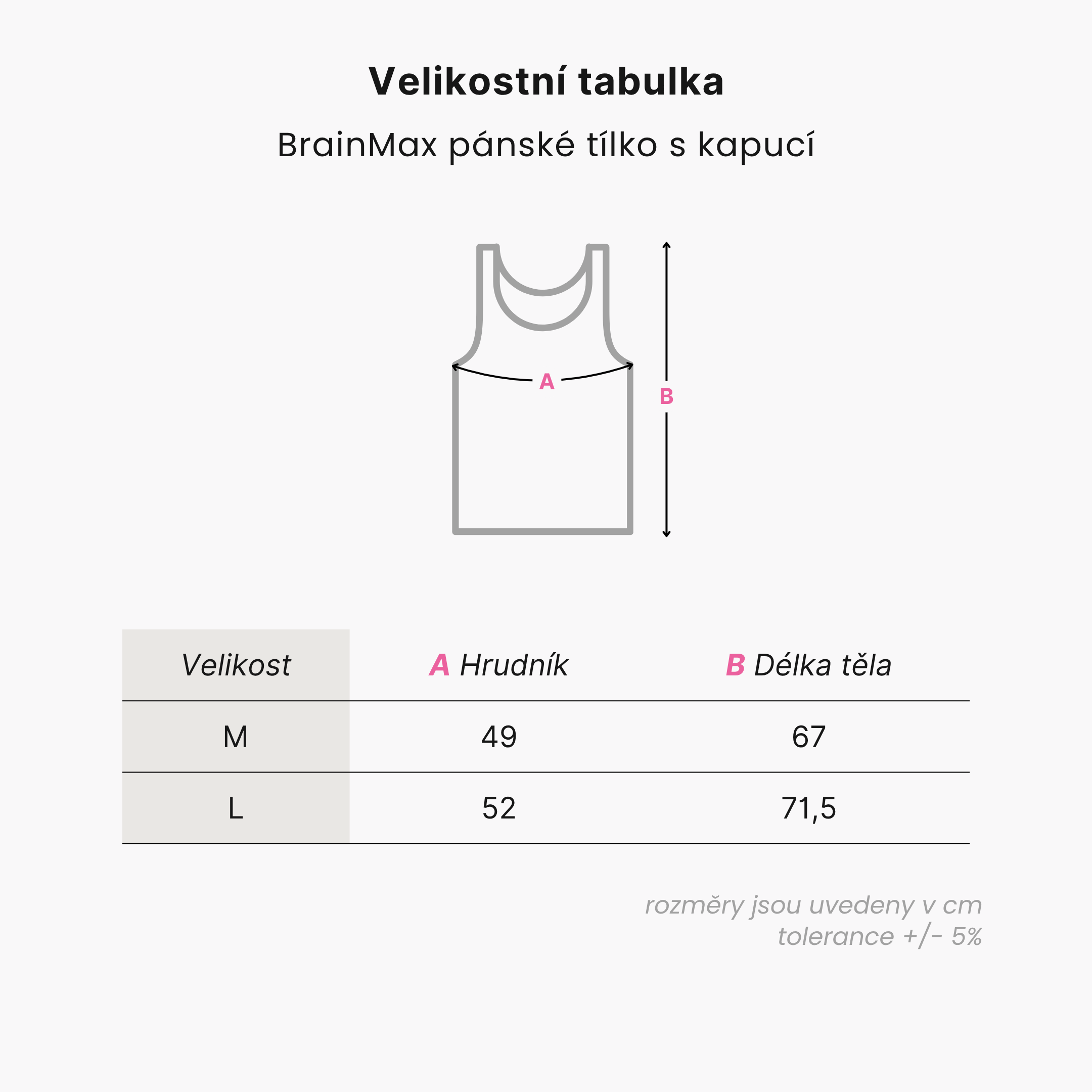 BrainMax pánské tílko s kapucí, černé Velikost: M Obrázek