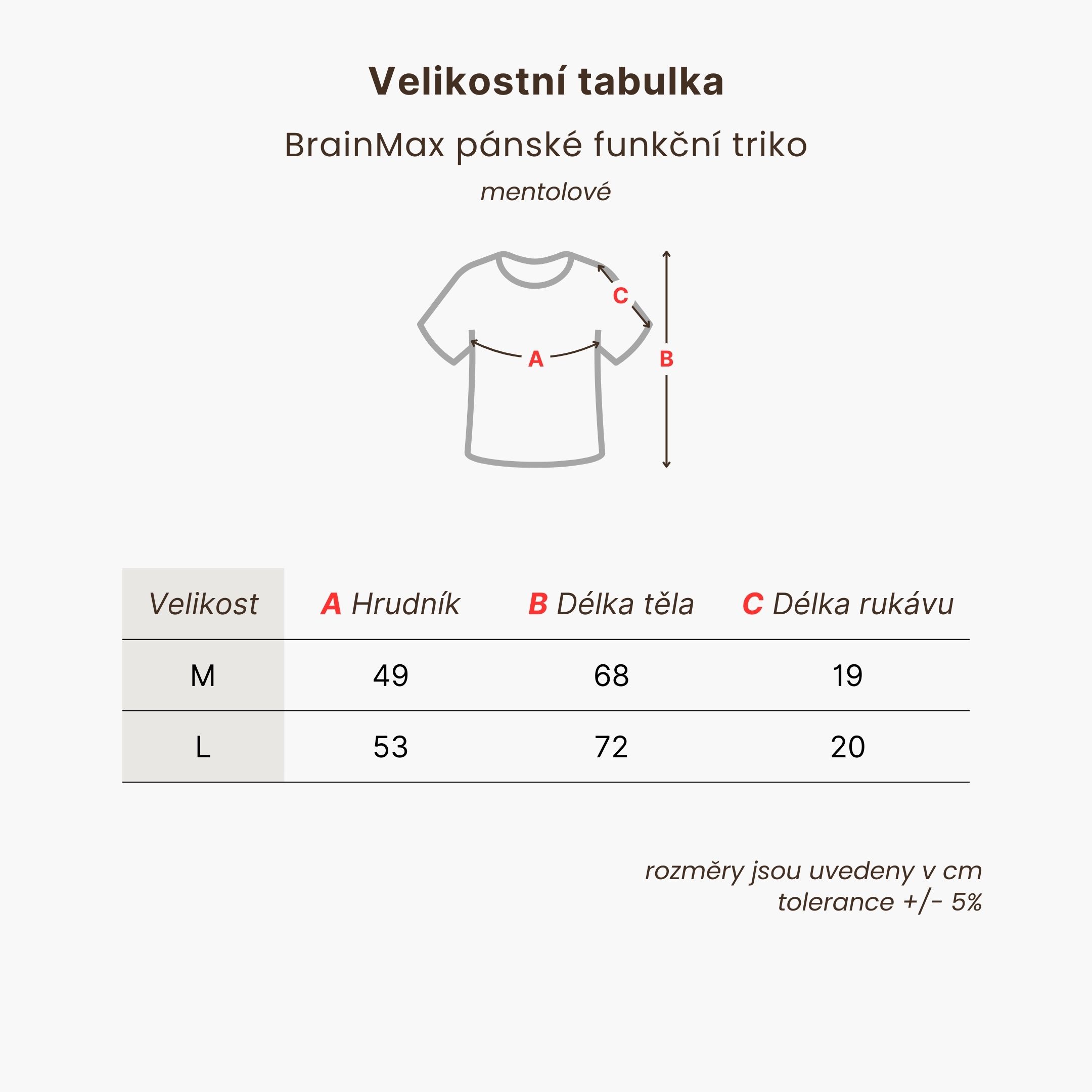 BrainMax pánské funkční triko, mentolové Velikost: L Obrázek