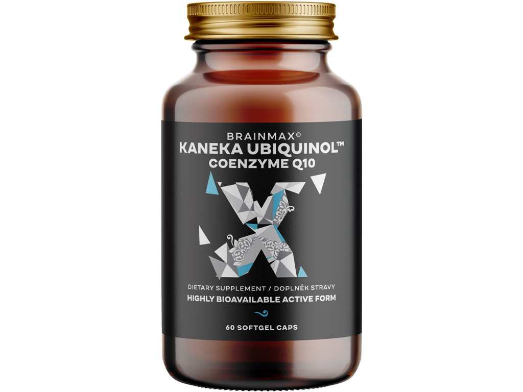 Levně BrainMax Koenzym Q10, Ubiquinol, Kaneka™, 100 mg, 60 softgel kapslí Prémiová a patentovaná aktivní forma koenzymu Q10 s vysokou vstřebatelností, doplněk stravy