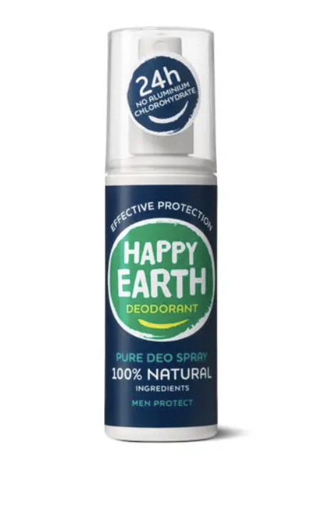 Happy Earth - Deodorant sprej pro muže, 100 ml