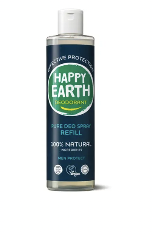 Levně Happy Earth - Deodorant pro muže, náhradní náplň, 300 ml