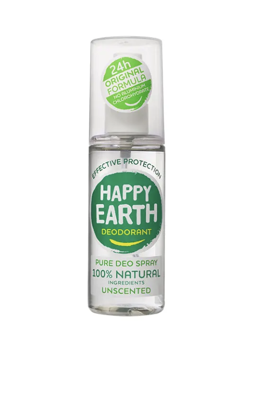 Levně Happy Earth - Deodorant sprej, neparfemovaný, 100 ml