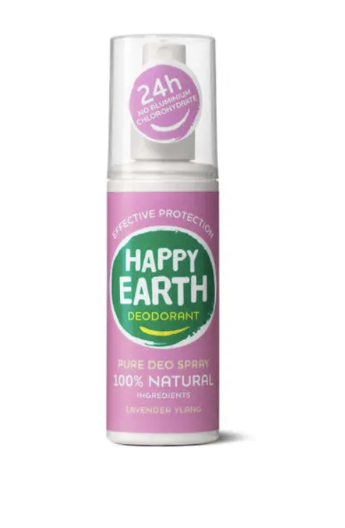 Levně Happy Earth - Deodorant sprej, levandule ylang, 100 ml