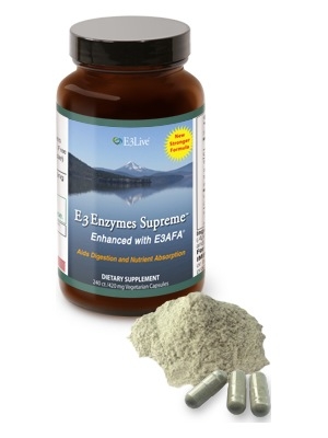 Levně E3Live E3Enzymes Supreme Enhanced with E3AFA, 120 rostlinných kapslí