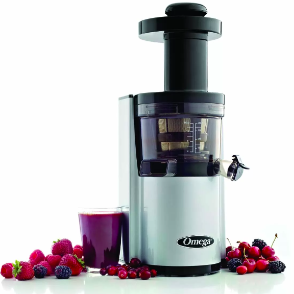 Levně Odšťavňovač Omega Dual Edge Juicers, typ VSJ843, stříbrný