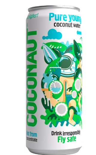 Levně Coconaut Pure Young Coconut Water, kokosová voda, 320 ml