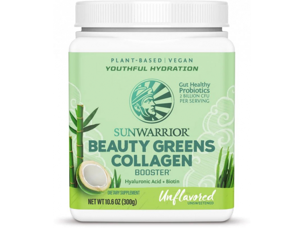 Levně Sunwarrior Beauty Greens Collagen Booster, (podpora tvorby kolagenu) natural, 300 g