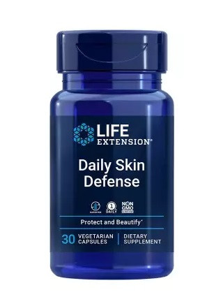 Levně Life Extension Daily Skin Defense, Ochrana kůže, 30 rostlinných kapslí
