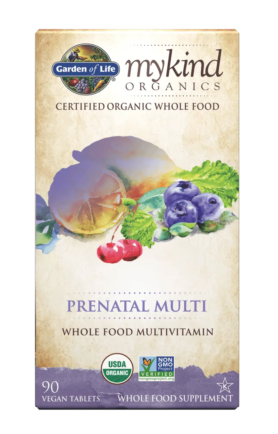 Levně Garden of life Mykind Prenatal Multi, multivitamín pro těhotné ženy, 90 rostlinných tablet