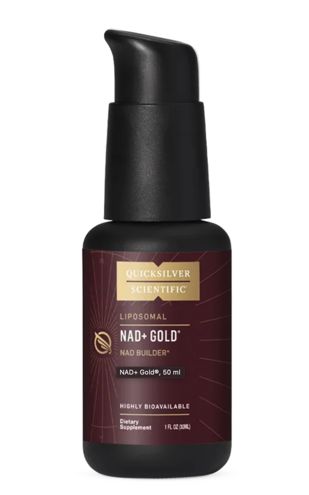 Quicksilver Scientific Liposomal NAD+ Gold®, lipozomální NAD+, 50 ml Doplněk stravy