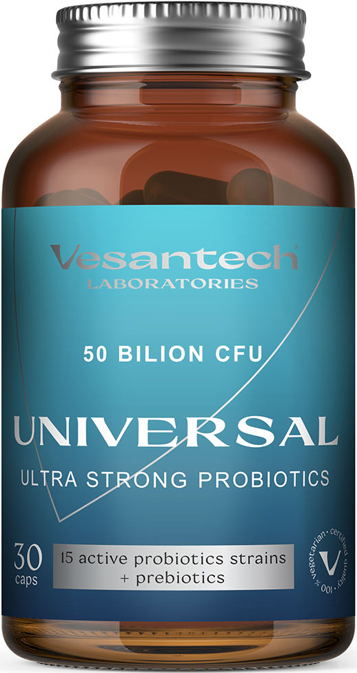 Vesantech Universal, probiotika, 50 miliard CFU, 30 enterosolventních kapslí Doplněk stravy