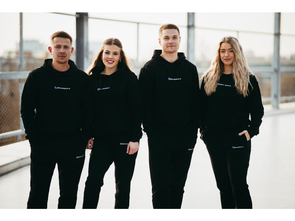 BrainMax mikina z BIO bavlny, unisex, černá Velikost: S Obrázek