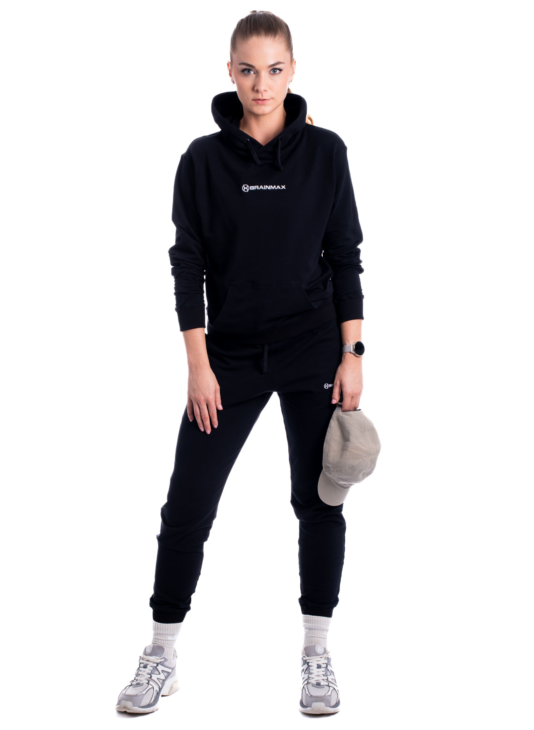 BrainMax mikina z BIO bavlny, unisex, černá Velikost: S Obrázek
